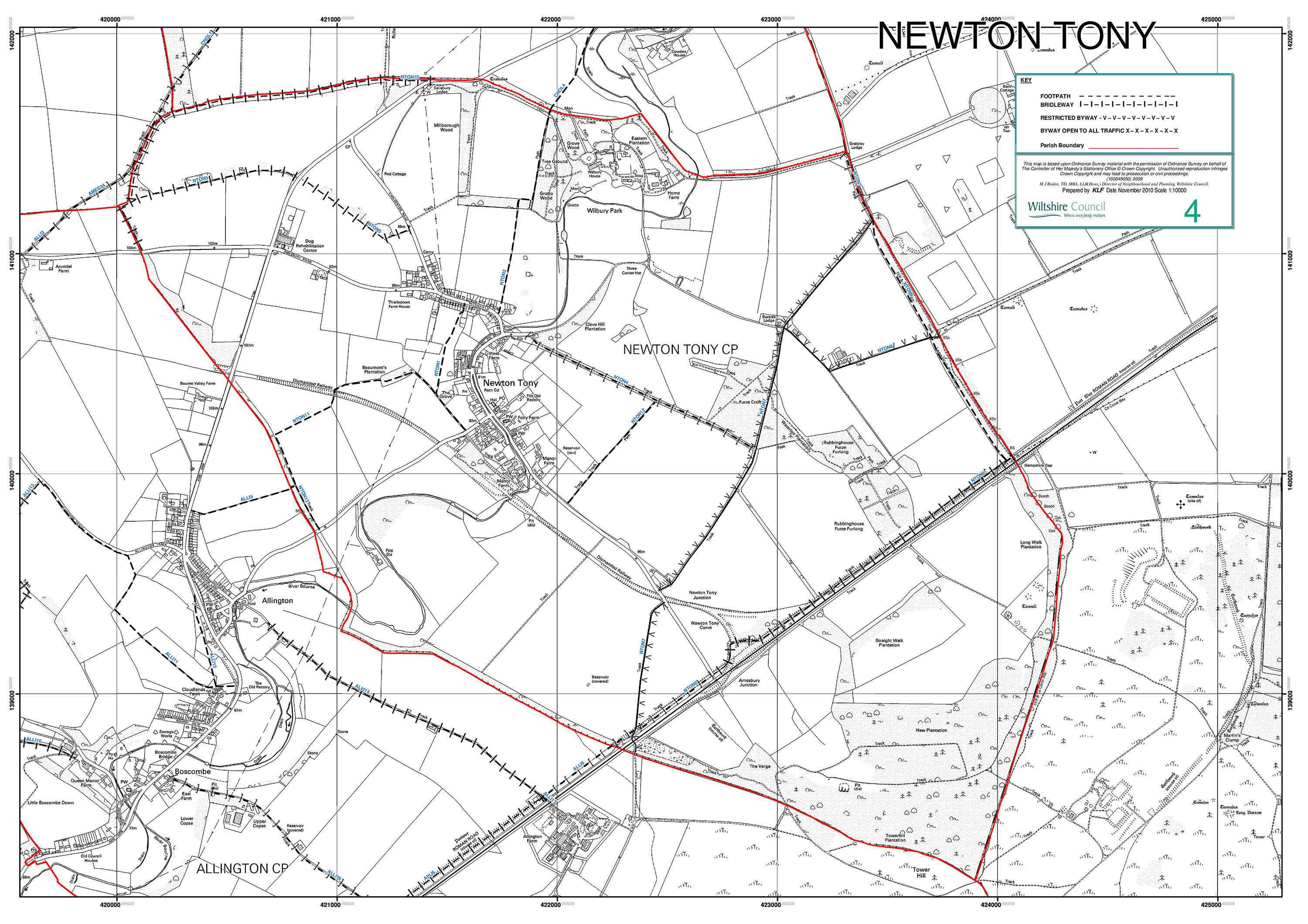 Map showing rights of Way in the Parish - hover over the image to magnify the detail