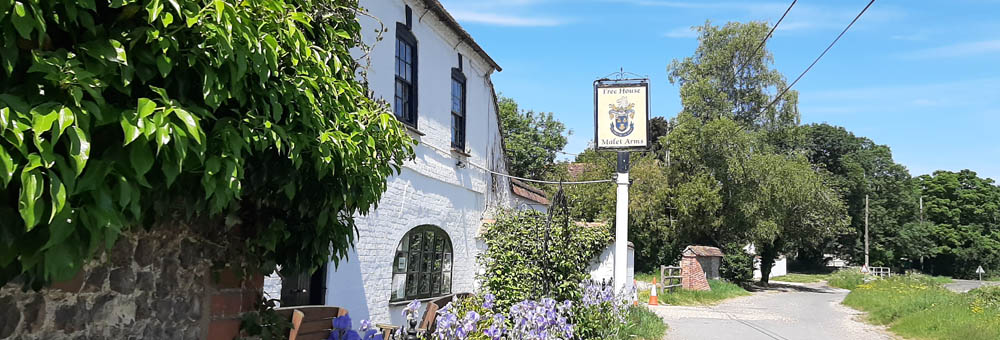 Newton Toney Wiltshire village image showing The Malet Arms pub